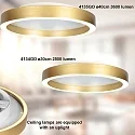 Steinhauer ceiling luminaire RINGLUX IP20, dimmable