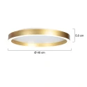 Steinhauer Luminaire de plafond RINGLUX IP20, gradable