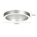 Steinhauer Luminaire de plafond RINGLUX à 2 flammes IP20, acier gradable