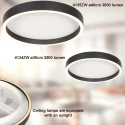 Steinhauer Luminaire de plafond RINGLUX IP20, gradable