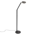 Steinhauer Lampadaire RINGLUX à 2 flammes IP20, noir gradable