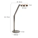 Steinhauer Lampe de table RINGLUX IP20, gradable