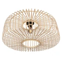 Steinhauer ceiling luminaire BREEZA BEACH 1 flame E27 IP20, black dimmable