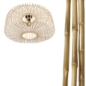 Steinhauer ceiling luminaire BREEZA BEACH 1 flame E27 IP20, black dimmable