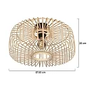 Steinhauer Luminaire de plafond BLOEBA E27 IP20, gradable