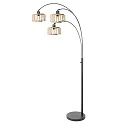 Steinhauer Lampadaire SPARKLED LIGHT E27 IP20, gradable