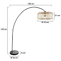 Mexlite Lampadaire SOLVA E27 IP20, gradable