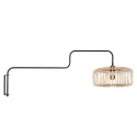 Steinhauer wall luminaire BREEZA BEACH 2 1 flame E27 IP20, black dimmable