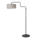 Steinhauer Lampadaire BLOEBA à 1 flamme E27 IP20, noir gradable