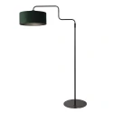 Steinhauer Lampadaire BLOEBA à 1 flamme E27 IP20, noir gradable