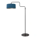 Steinhauer Lampadaire BLOEBA à 1 flamme E27 IP20, noir gradable