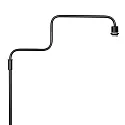 Steinhauer Lampadaire BLOEBA E27 IP20, gradable
