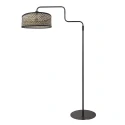 Steinhauer Lampadaire BLOEBA à 1 flamme E27 IP20, noir gradable
