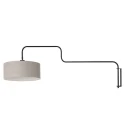 Steinhauer Luminaire mural BLOEBA à 1 flamme E27 IP20, noir gradable