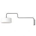 Steinhauer Luminaire mural BLOEBA à 1 flamme E27 IP20, noir gradable