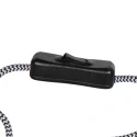 Steinhauer Luminaire mural BLOEBA à 1 flamme E27 IP20, noir gradable