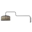 Steinhauer Luminaire mural BLOEBA à 1 flamme E27 IP20, noir gradable