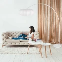 Steinhauer Lampadaire SPARKLED LIGHT E27 IP20, gradable