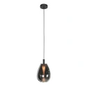 Steinhauer pendant luminaire GLIMSY 1 flame IP20, black dimmable