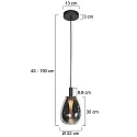 Steinhauer Luminaire à suspension GLIMSY IP20, gradable