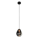 Steinhauer pendant luminaire GLIMSY 1 flame IP20, black dimmable