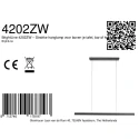 Mexlite pendant luminaire BRIGHTLINE 2 flames IP20, black dimmable