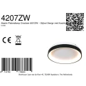 Mexlite Luminaire de plafond LUMEX à 1 flamme IP20, noir gradable