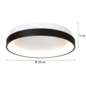 Mexlite Luminaire de plafond LUMEX à 1 flamme IP20, noir gradable