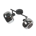 Mexlite Luminaire mural TENEBRIS à 2 flammes E14 IP20, noir gradable