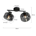 Mexlite Luminaire mural TENEBRIS E14 IP20, gradable