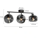 Mexlite wall luminaire TENEBRIS E14 IP20, dimmable