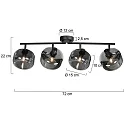 Mexlite Luminaire mural TENEBRIS E14 IP20, gradable