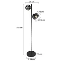 Mexlite floor lamp TENEBRIS E14 IP20, dimmable