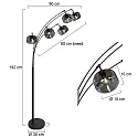 Mexlite Lampadaire TENEBRIS E14 IP20, gradable