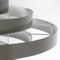 Steinhauer pendant luminaire HALO CIRQUE 1 flame E27 IP20, grey dimmable