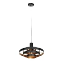 Steinhauer Luminaire à suspension HALO CIRQUE à 1 flamme E27 IP20, noir gradable