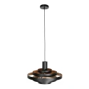 pendant luminaire HALO CIRQUE 1 flame E27 IP20, black dimmable