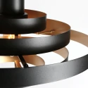 Steinhauer Luminaire à suspension HALO CIRQUE à 1 flamme E27 IP20, noir gradable