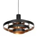 Steinhauer Luminaire à suspension HALO CIRQUE à 1 flamme E27 IP20, noir gradable