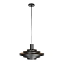 Steinhauer Luminaire à suspension HALO CIRQUE à 1 flamme E27 IP20, noir gradable