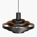 Steinhauer Luminaire à suspension HALO CIRQUE à 1 flamme E27 IP20, noir gradable