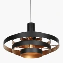 Steinhauer Luminaire à suspension HALO CIRQUE à 1 flamme E27 IP20, noir gradable