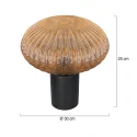Mexlite Lampe de table BLOEBA E27 IP20, gradable