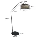 anne light & home Lampadaire ZIG-ZAG E27 IP20, gradable