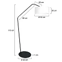 anne light & home Lampadaire ZIG-ZAG E27 IP20, gradable