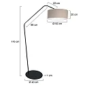 anne light & home Lampadaire ZIG-ZAG E27 IP20, gradable
