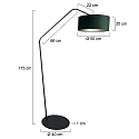 anne light & home Lampadaire ZIG-ZAG E27 IP20, gradable