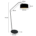 anne light & home Lampadaire ZIG-ZAG E27 IP20, gradable
