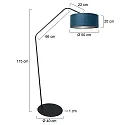 anne light & home Lampadaire ZIG-ZAG E27 IP20, gradable