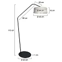 anne light & home floor lamp ZIG-ZAG E27 IP20, dimmable